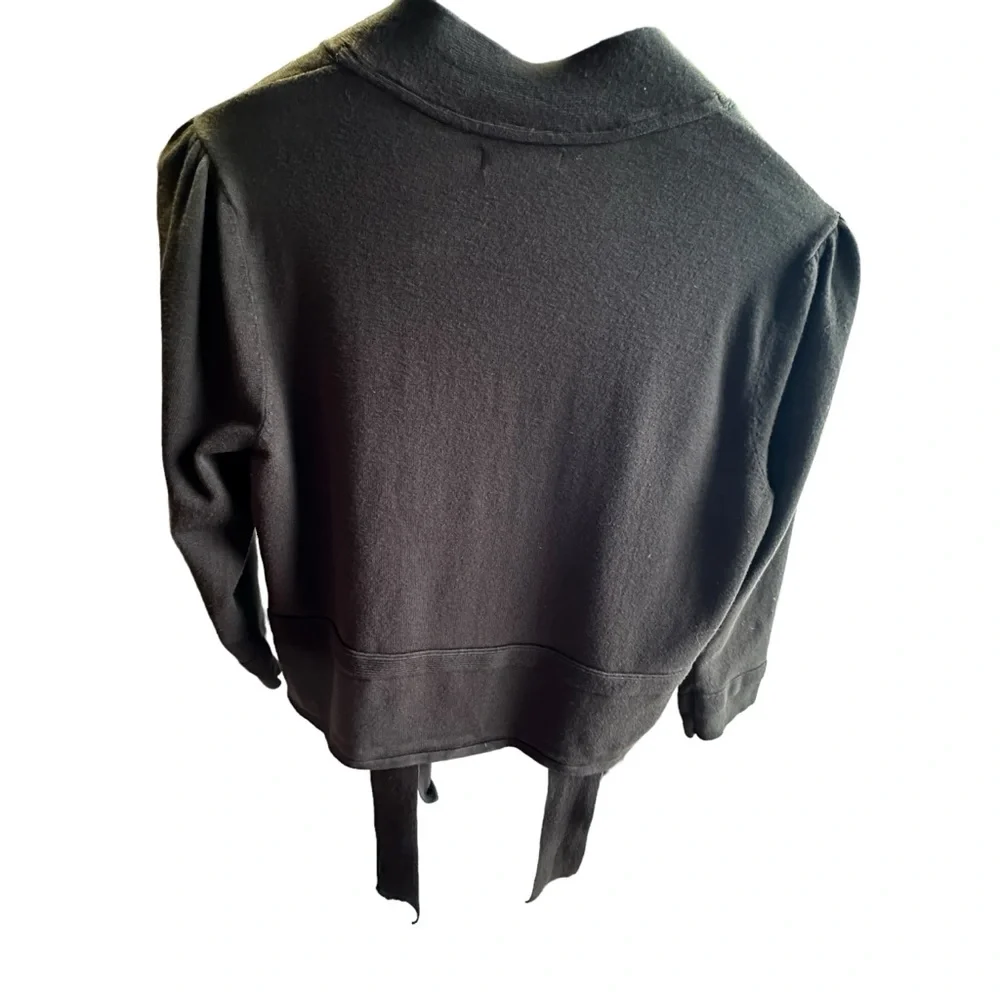 Premise Tie Front 3/4 sleeve Brown Sweater XL (19” Pit to pit)